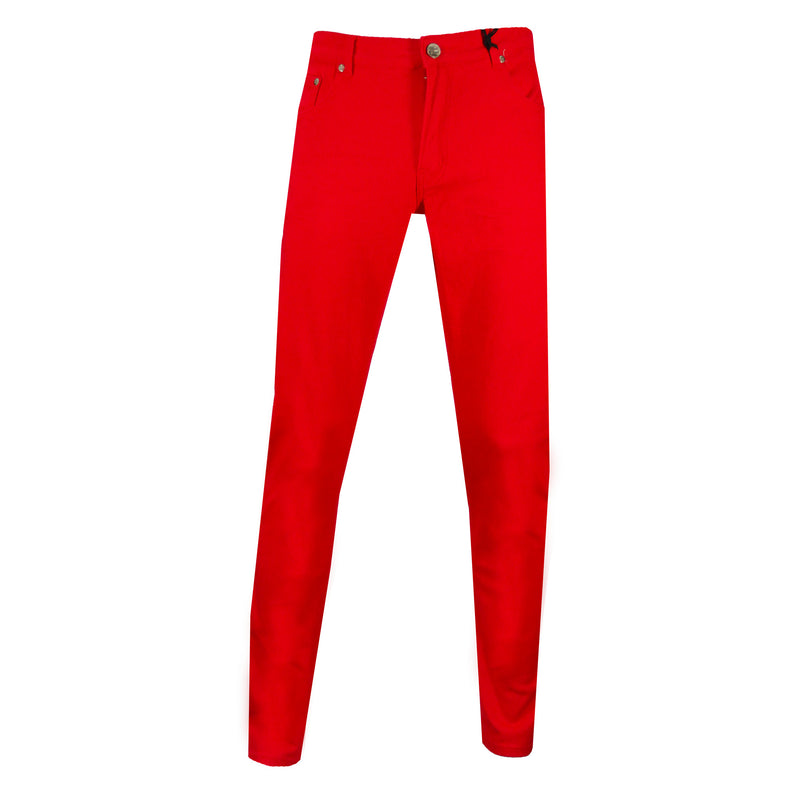 Red Denim Jeans w/ Stretch