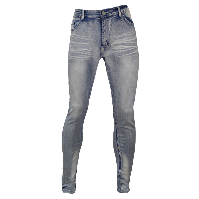 Ice Blue Denim Jeans w/ Stretch