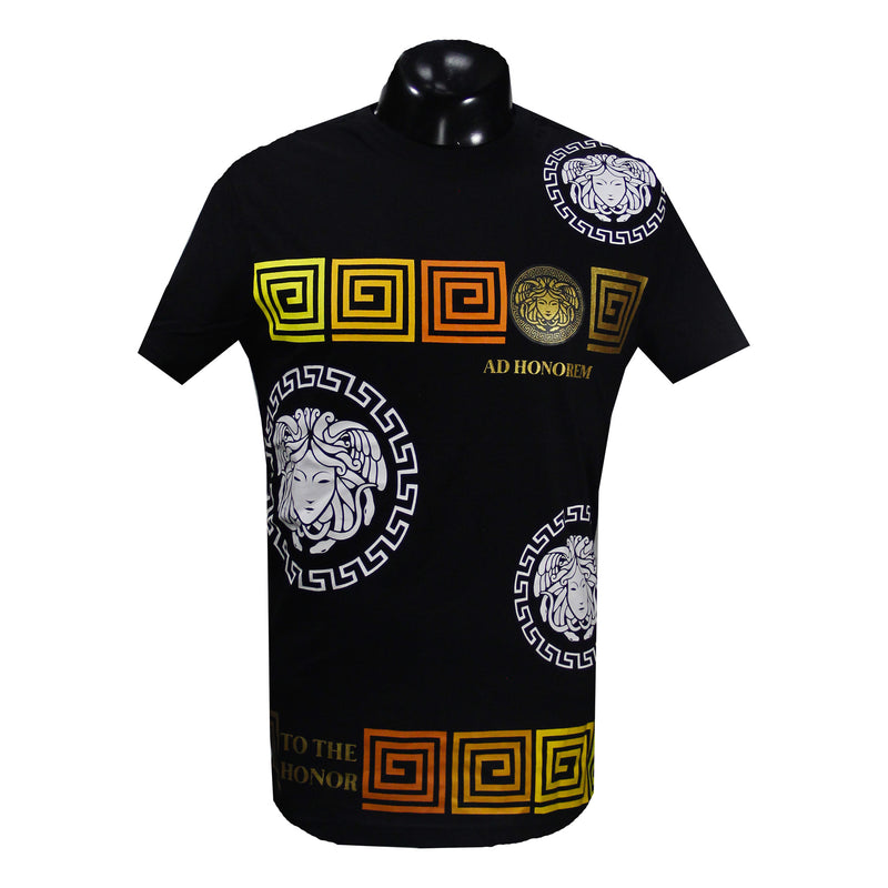 Black/Goddess Print Tee