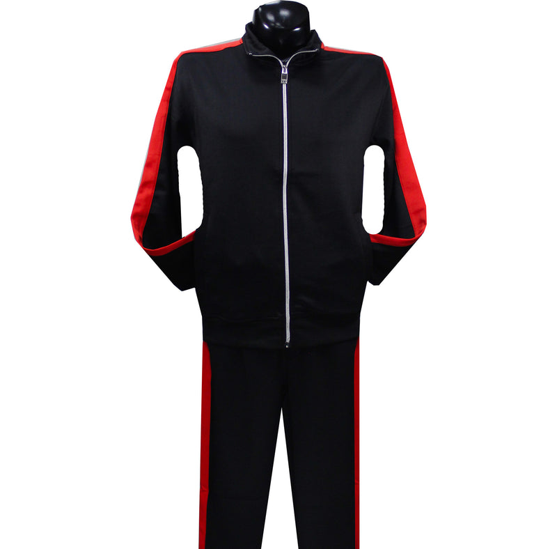 Black/Red Jogging Suit