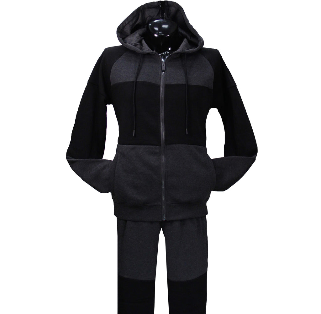 Charcoal Fleece Jogging Suit