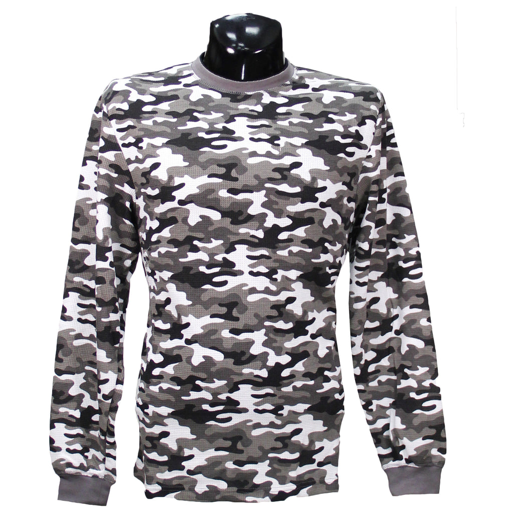 White  Camo Stacy Adams Thermal Shirt