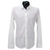 White Fancy Long Sleeve Button Up