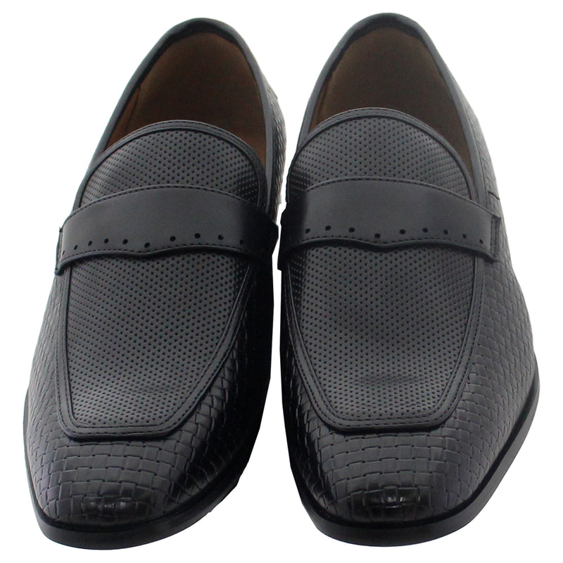 Black Woven Slip On