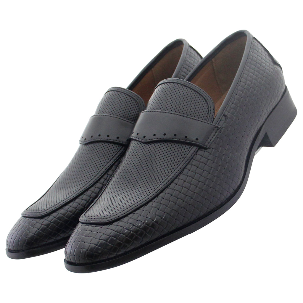 Black Woven Slip On