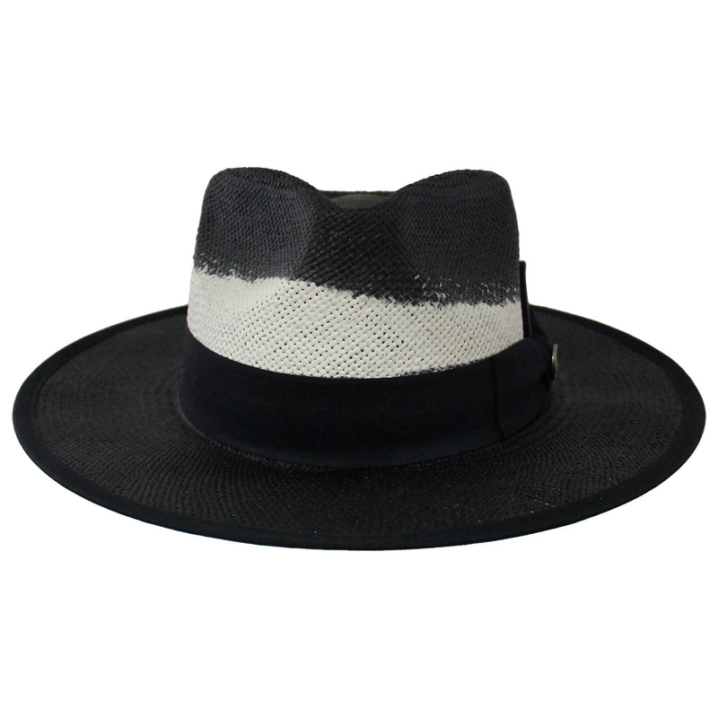 White/Black Straw Hat