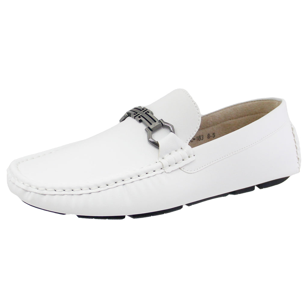 Solid White Slip On Driving Mock