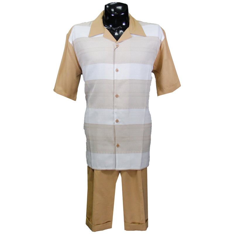Tan Matching Short Set