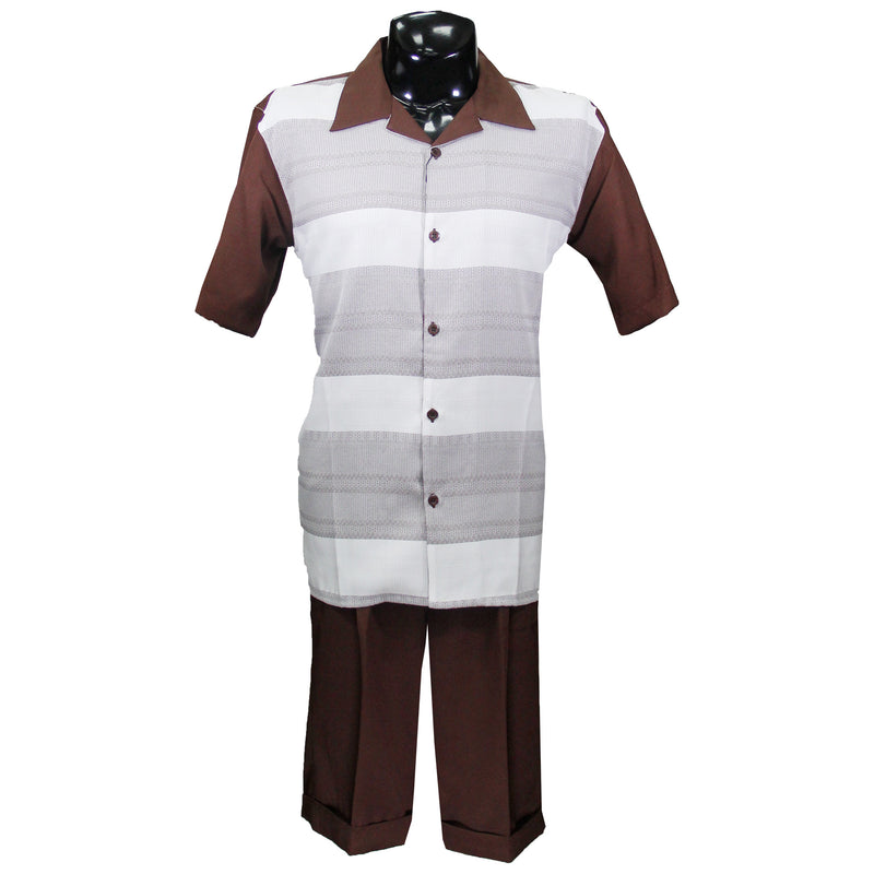 Brown Matching Short Set