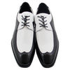 Black/White Lace Up