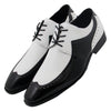 Black/White Lace Up