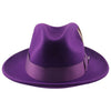 Purple Guiliano Wool Felt Fedora