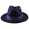 Navy Guiliano Wool Felt Fedora
