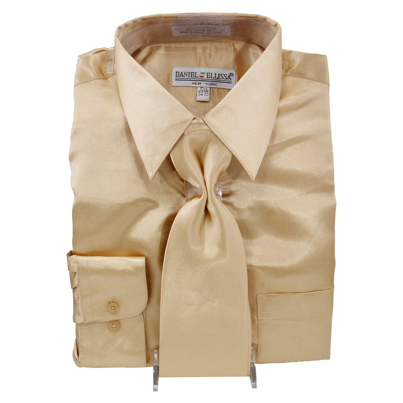 Satin Shirt and Tie - DE
