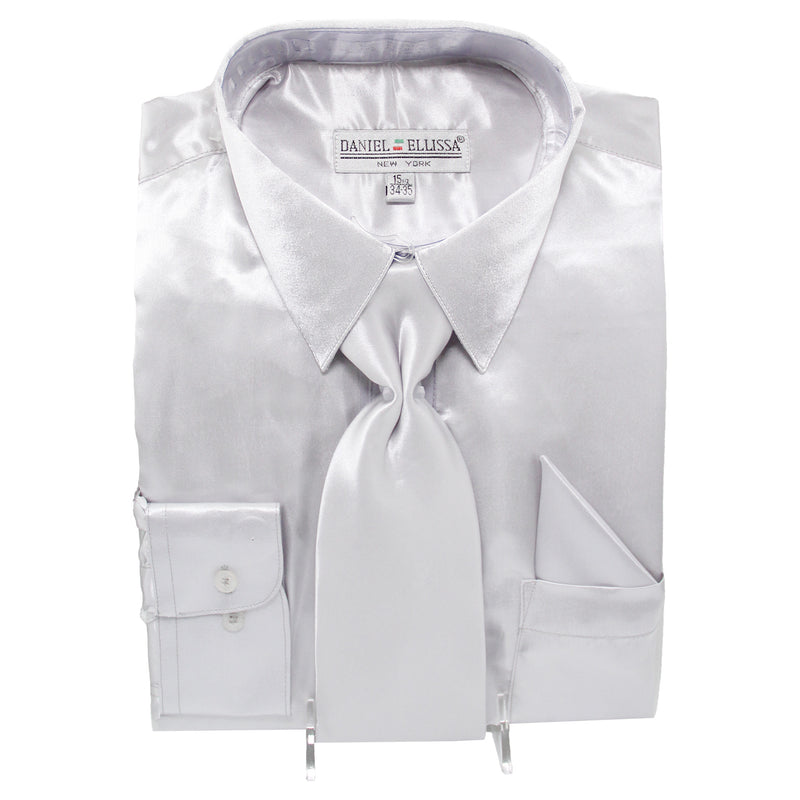 Satin Shirt and Tie - DE