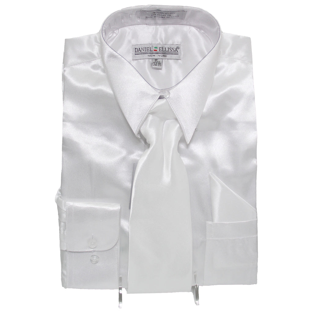Satin Shirt and Tie - DE