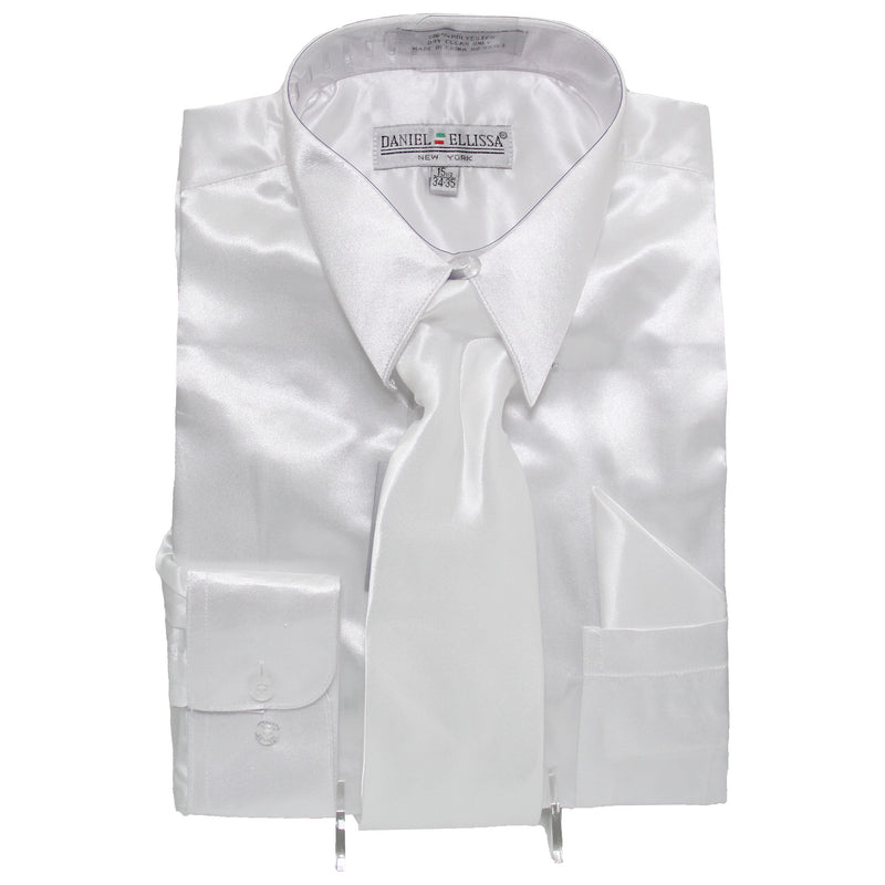 Satin Shirt and Tie - DE