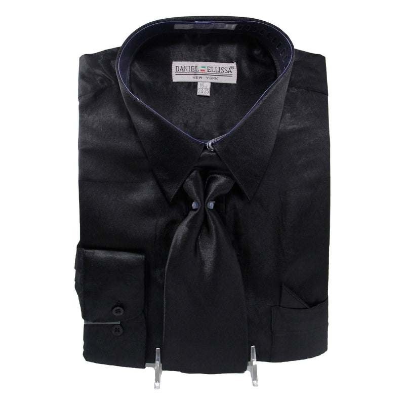 Satin Shirt and Tie - DE