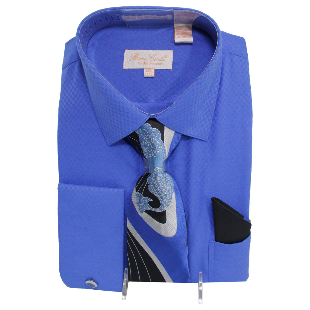 Navy Dress Shirt and Tie Combo