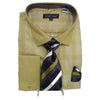 Olive Dress Shirt and Tie Combo