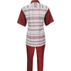 Burgundy Short Sleeve Set 2PC Set