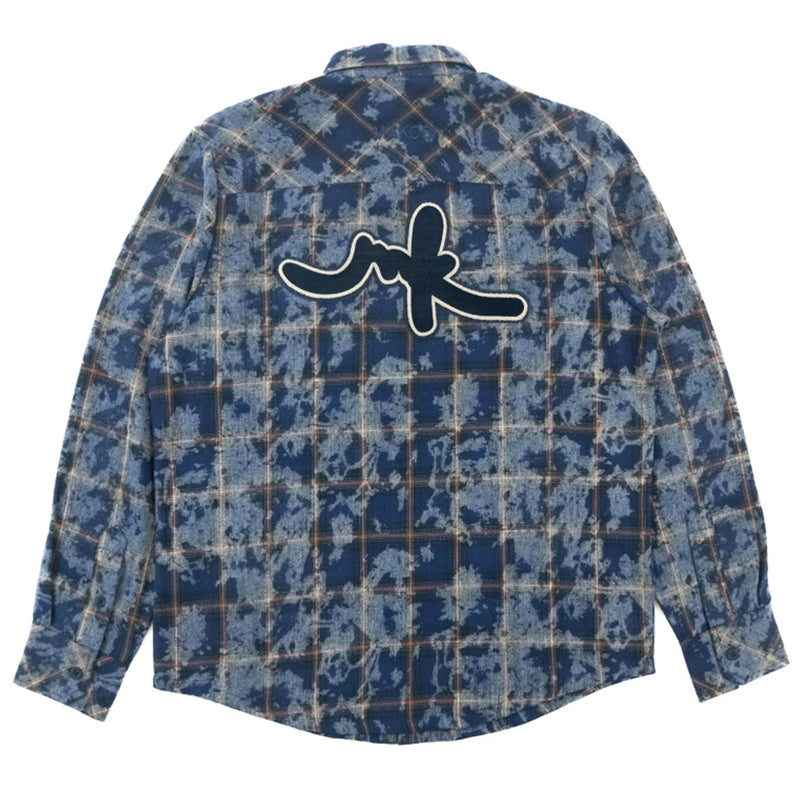 Navy Makobi Big Men Berteli Plaid Shirt