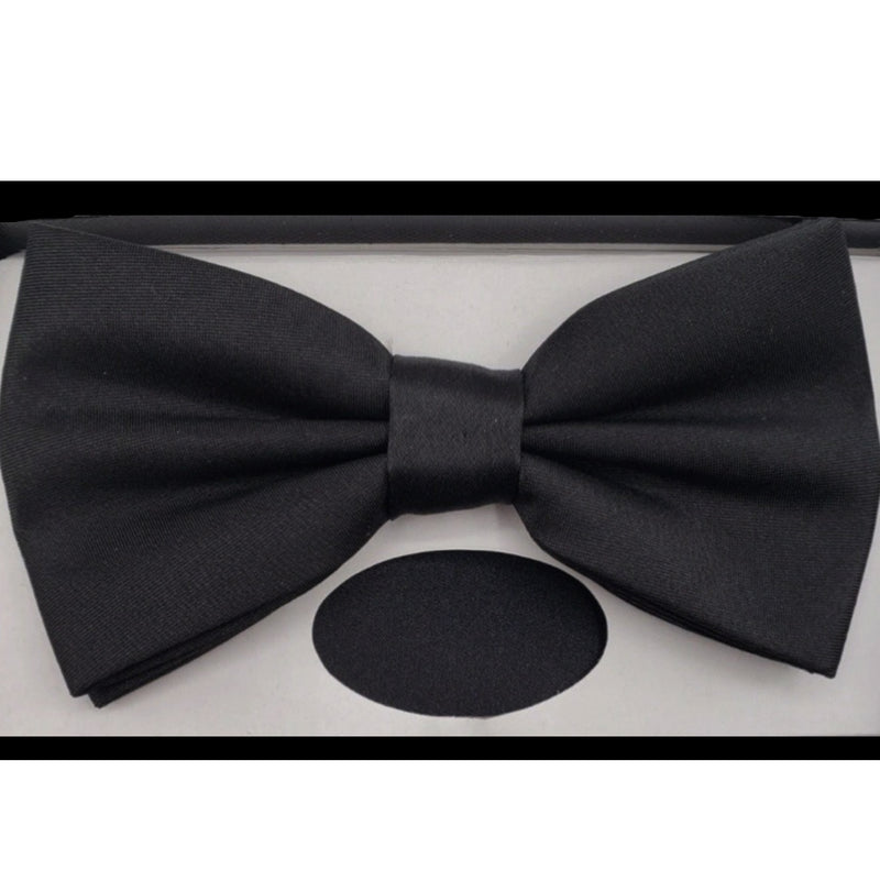 Solid Bow Tie w/ Handkerchief