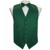 Solid Green 4PC Vest Set