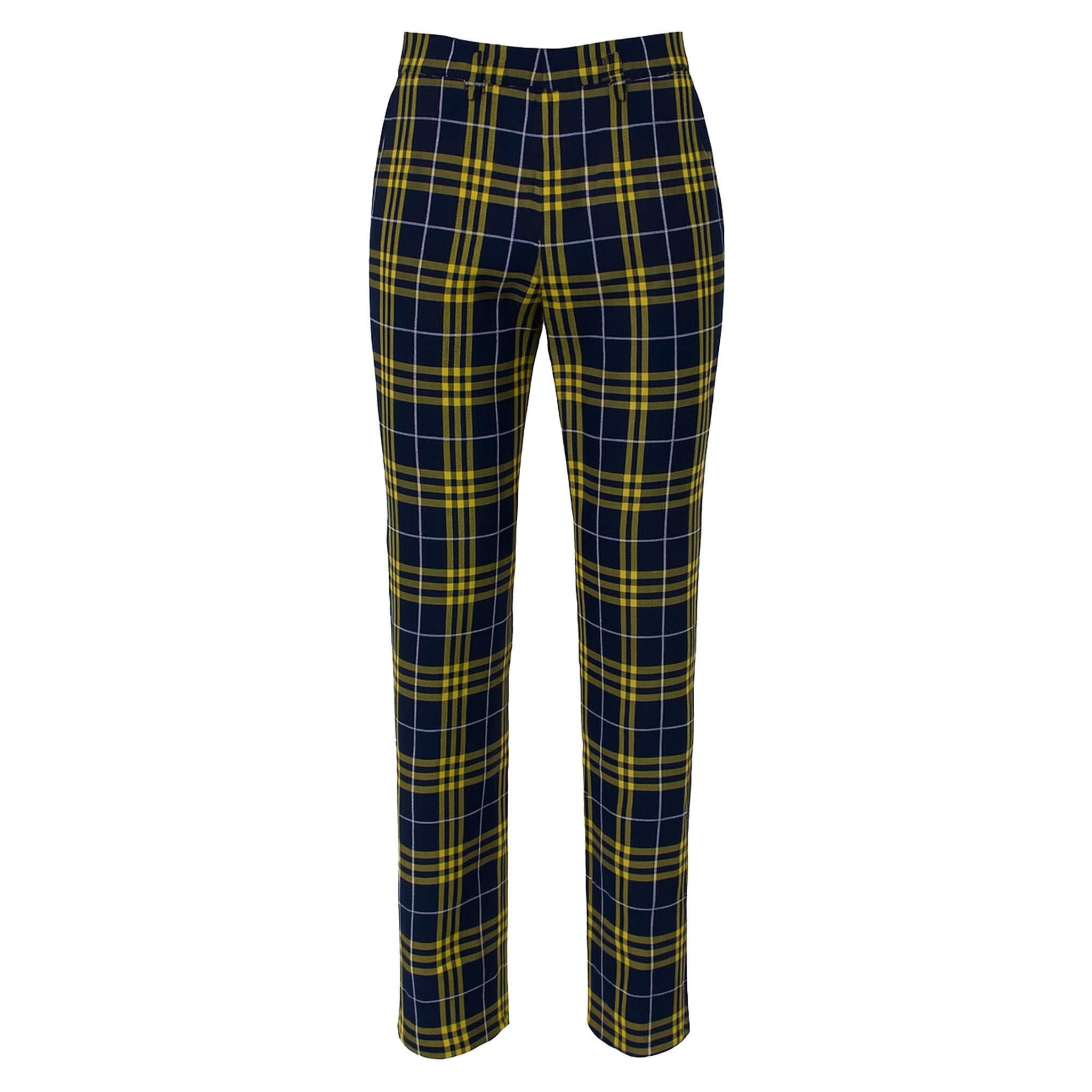 パンツ Msgm Black And Blue Tartan Tweed Flare Pants Mc Main and East St John Juniors Plaid Pants (Plaid #2V