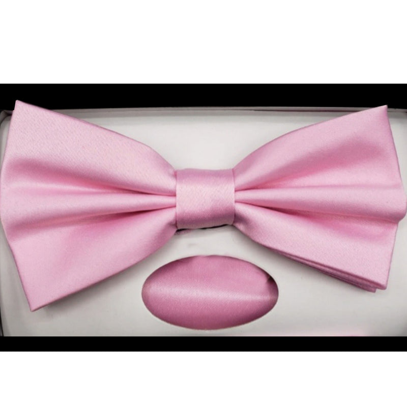 Solid Bow Tie w/ Handkerchief