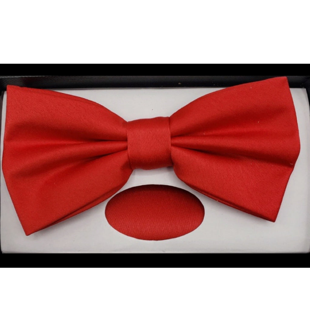 Solid Bow Tie w/ Handkerchief
