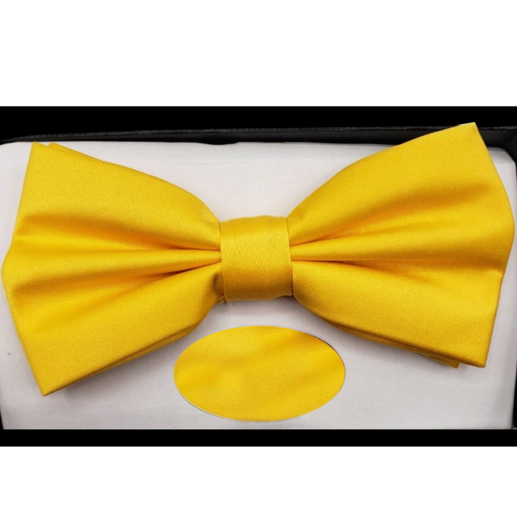 Solid Bow Tie w/ Handkerchief