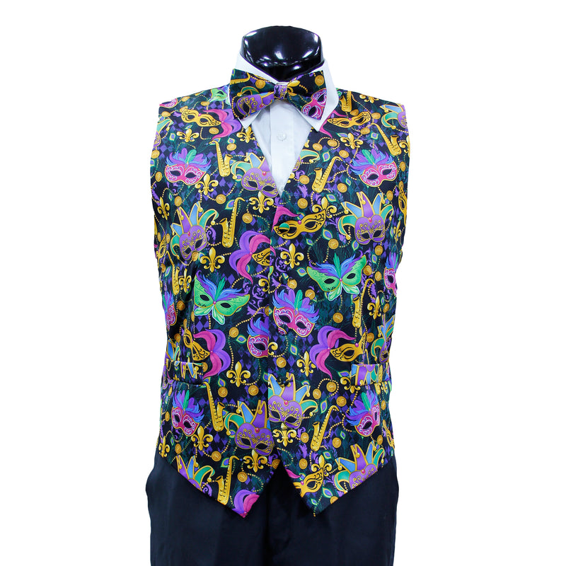 mardi gras vest set 