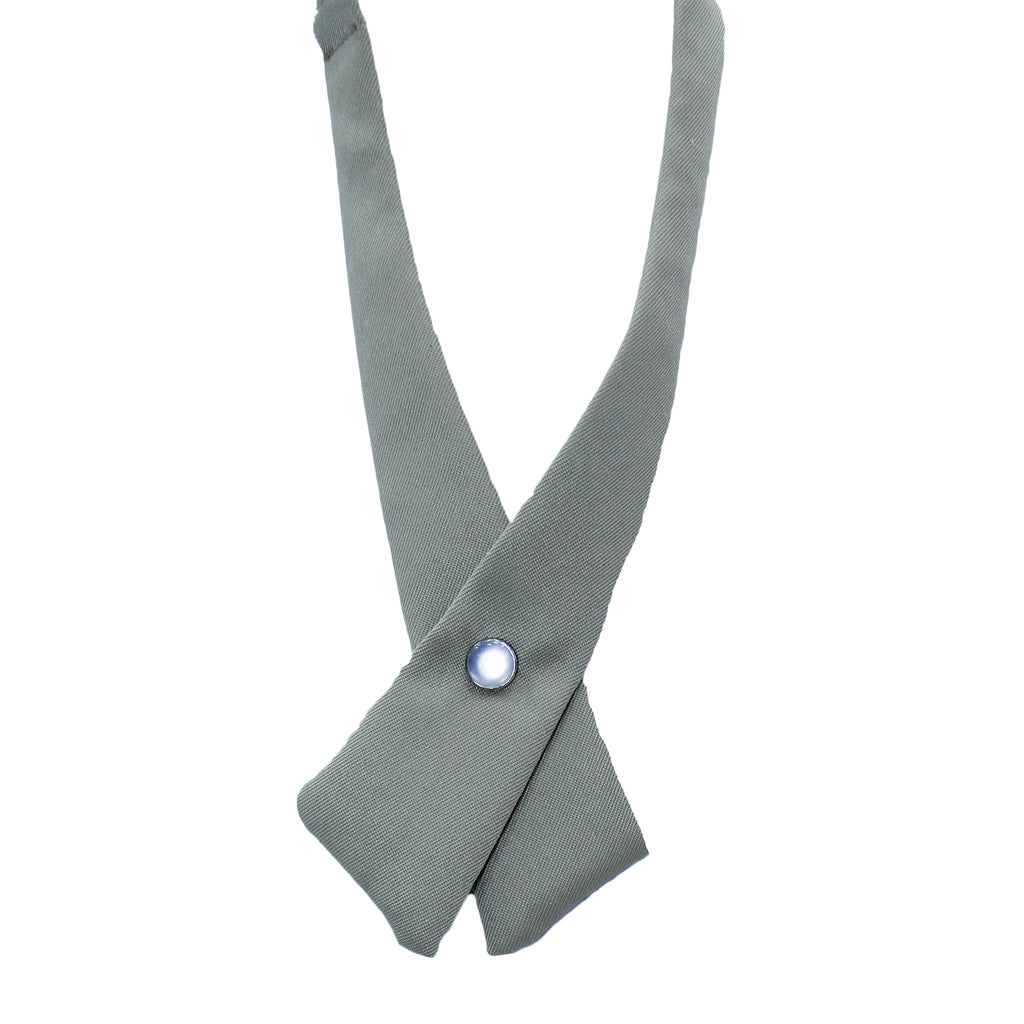 Khaki Solid Criss-Cross Tie
