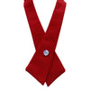 Red Solid Criss-Cross Tie