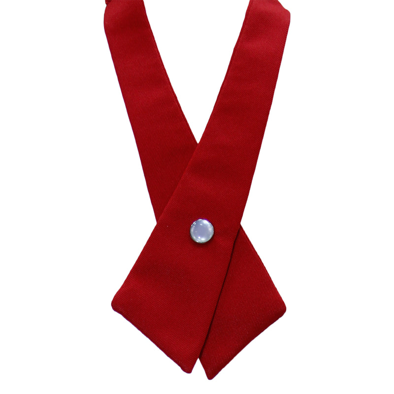 Red Solid Criss-Cross Tie