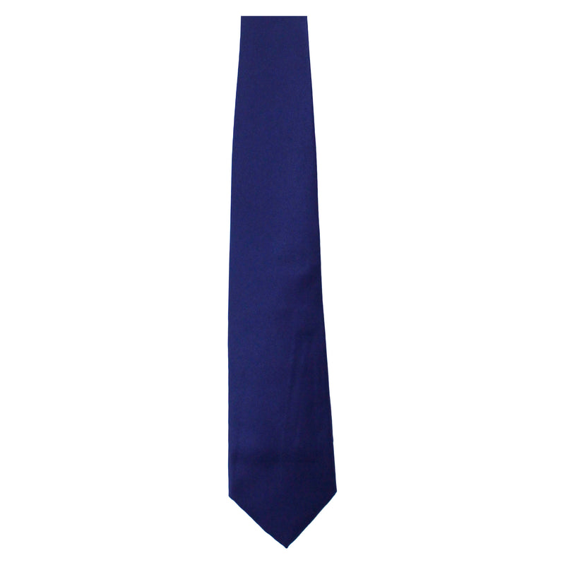 Navy Blue Solid Tie