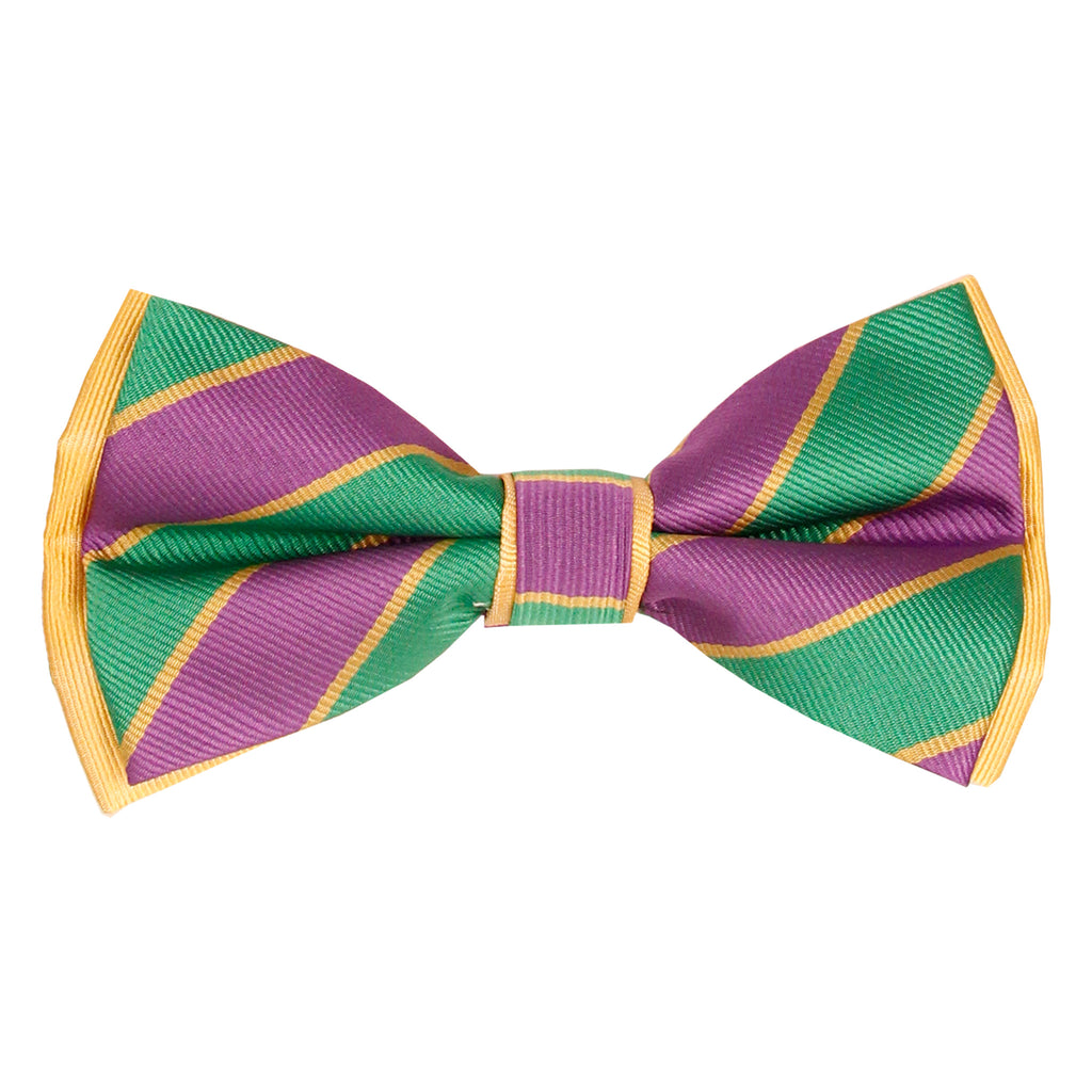 Mardi Gras Bow Ties with matching Handkerchief #1