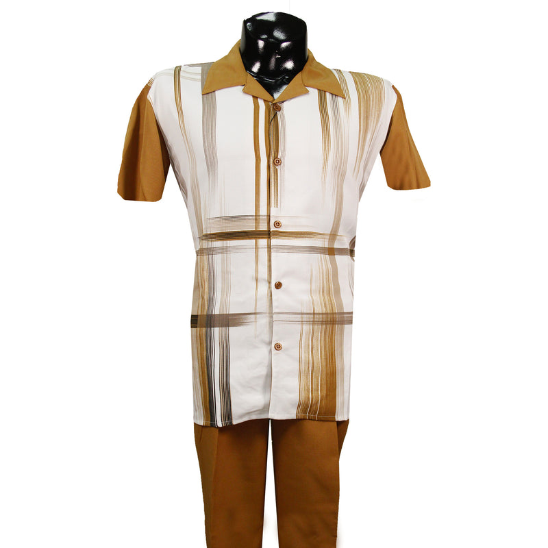 Cognac Striped Montique