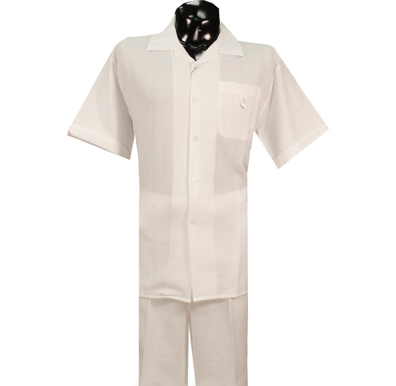 Solid White Textured Pronti