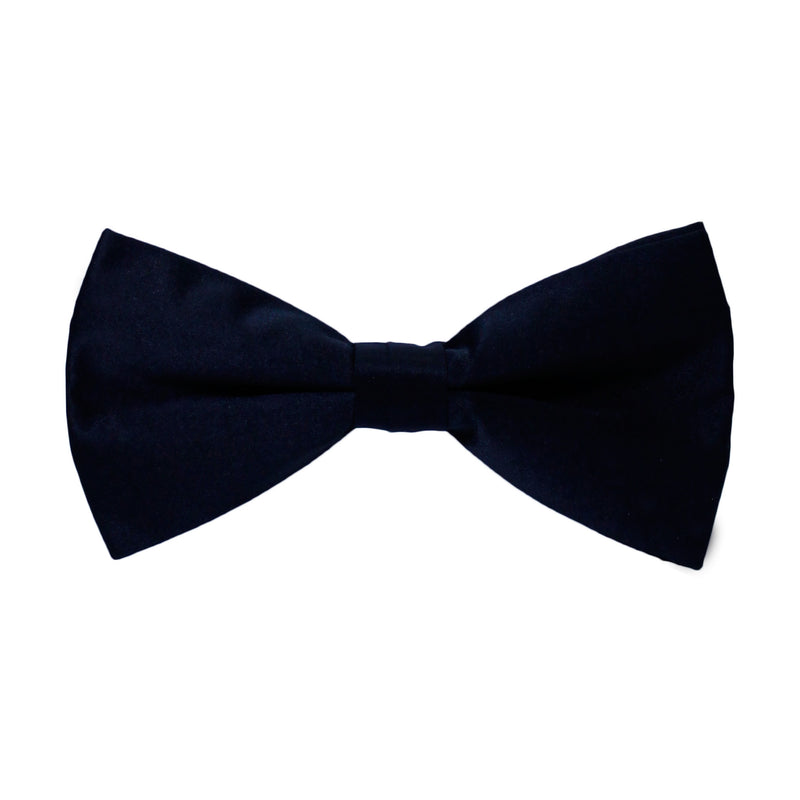 Solid Black Bow Tie
