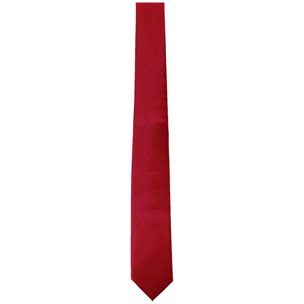Solid Red Tie - Slim