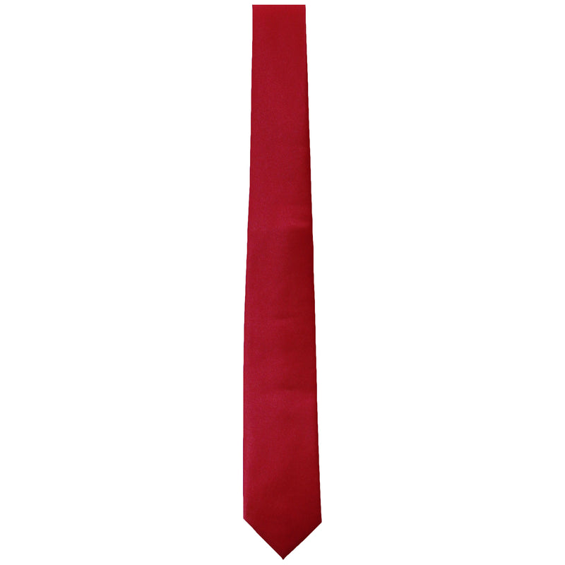 Solid Red Tie - Slim