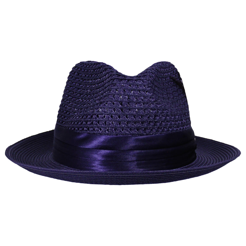 Navy Straw Hat