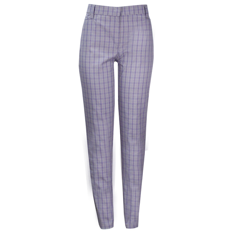 Girls Grey Uniform Plaid Pants