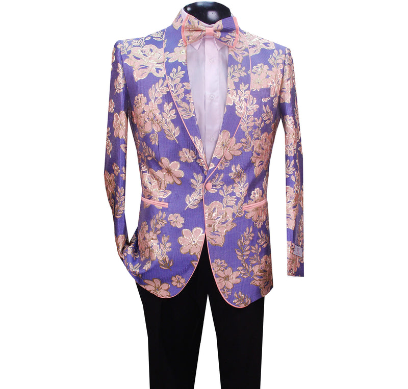 Pink/Blue  Rose Gold Kent Park Blazer