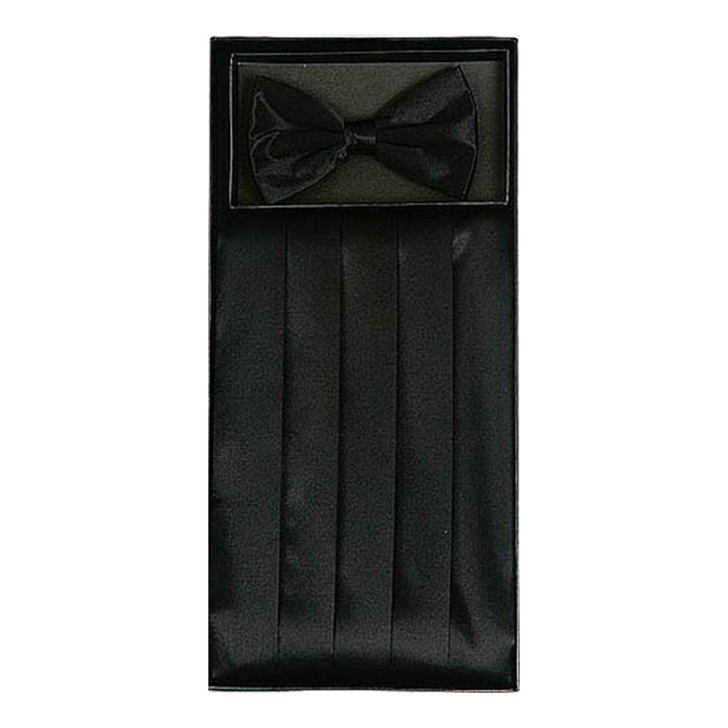 Black Cummerbund w Bow Tie