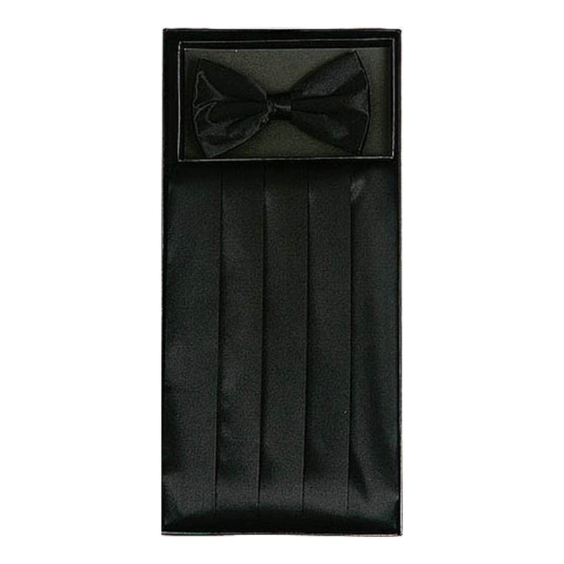 Black Cummerbund w Bow Tie